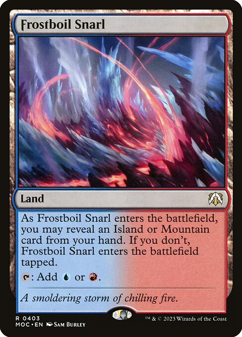 Magic the Gathering Card - Frostboil Snarl - MTG Circle