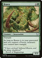 Magic the Gathering Card - Brawn - MTG Circle