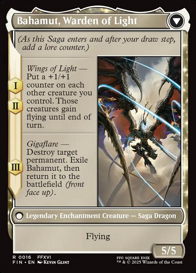 Magic the Gathering Card - Bahamut, Warden of Light - MTG Circle