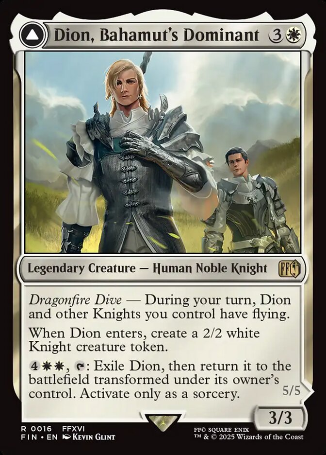 Magic the Gathering Card - Dion, Bahamut's Dominant - MTG Circle
