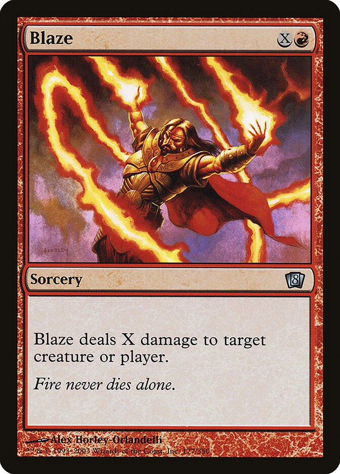 Magic the Gathering Card - Blaze - MTG Circle
