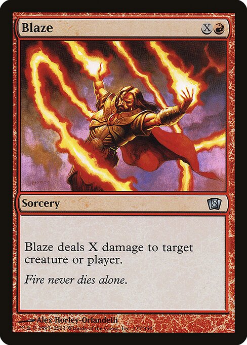 Magic the Gathering Card - Blaze - MTG Circle