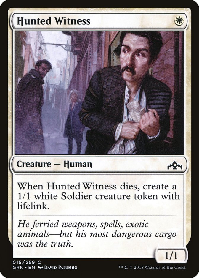 Magic the Gathering Card - Hunted Witness - MTG Circle