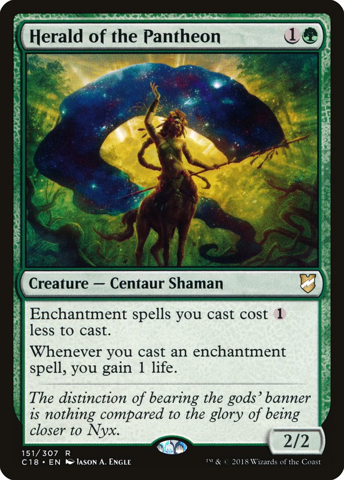 Magic the Gathering Card - Herald of the Pantheon - MTG Circle