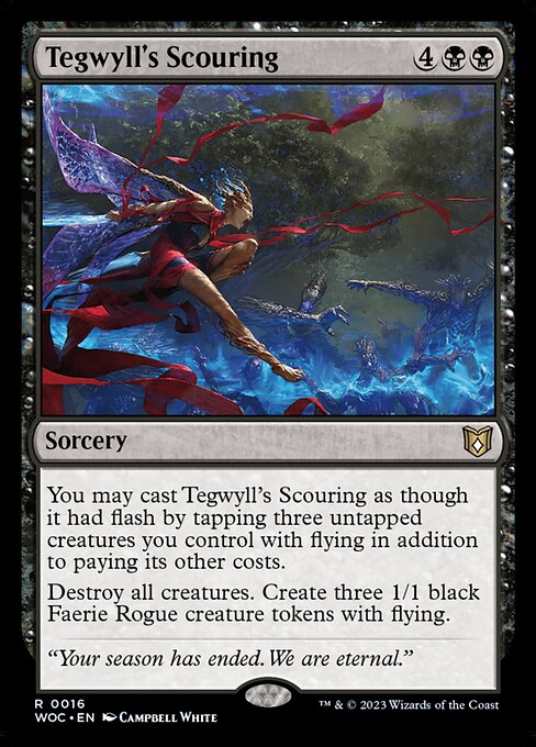 Magic the Gathering Card - Tegwyll's Scouring - MTG Circle