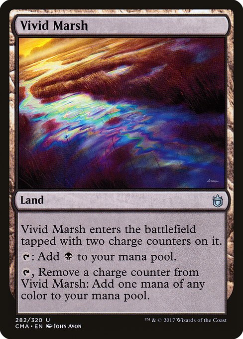 Magic the Gathering Card - Vivid Marsh - MTG Circle