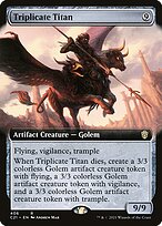 Magic the Gathering Card - Triplicate Titan - MTG Circle