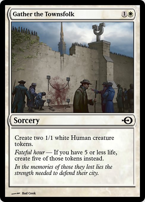 Magic the Gathering Card - Gather the Townsfolk - MTG Circle