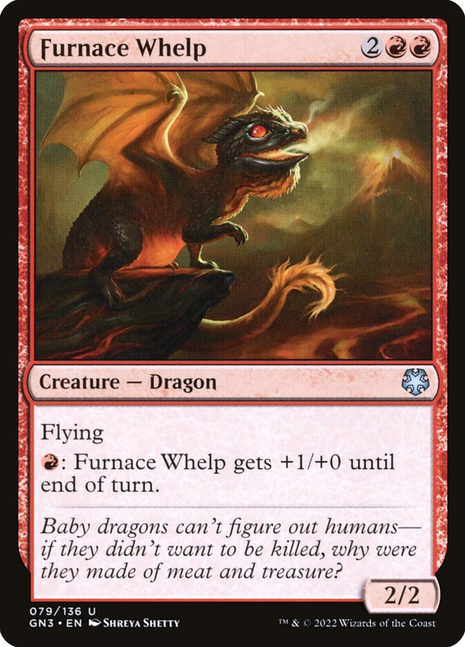 Magic the Gathering Card - Furnace Whelp - MTG Circle