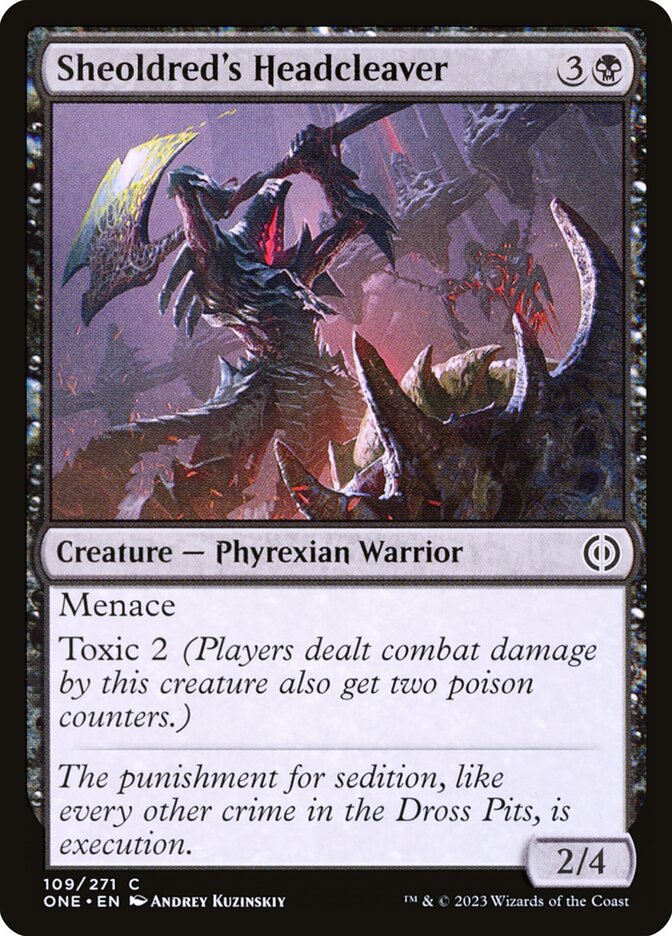 Magic the Gathering Card - Sheoldred's Headcleaver - MTG Circle