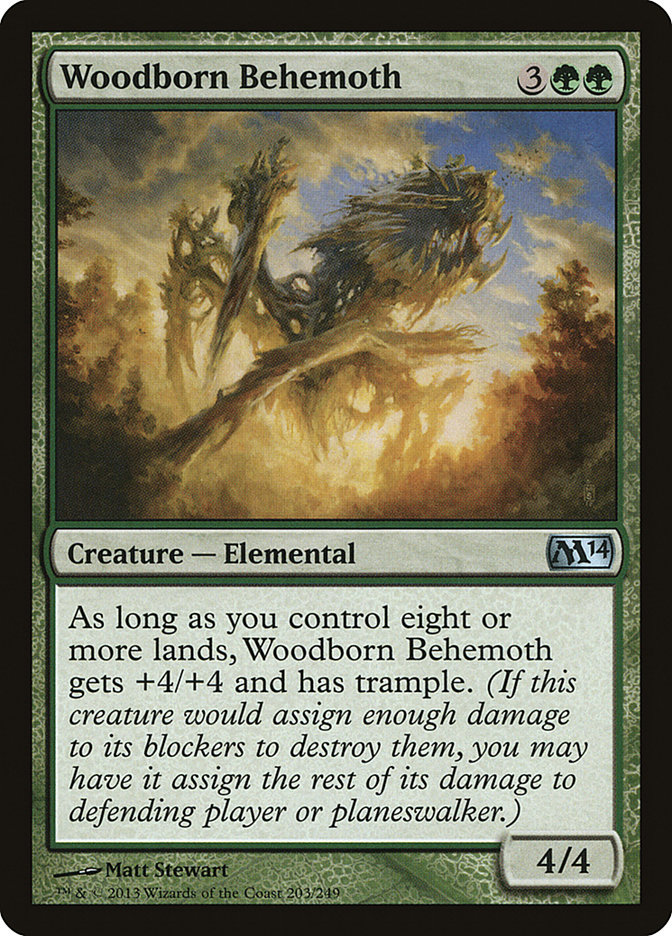 Magic the Gathering Card - Woodborn Behemoth - MTG Circle