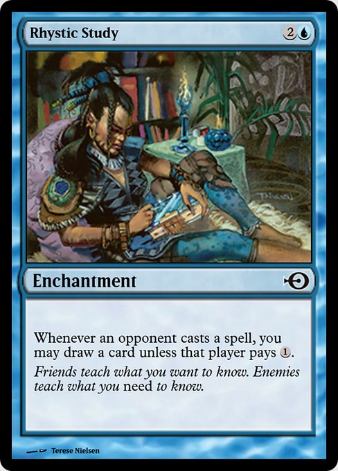 Magic the Gathering Card - Rhystic Study - MTG Circle