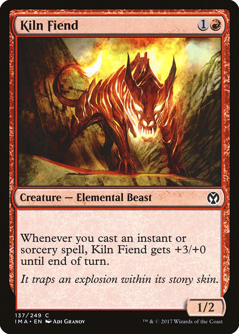 Magic the Gathering Card - Kiln Fiend - MTG Circle