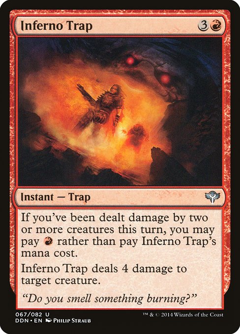 Magic the Gathering Card - Inferno Trap - MTG Circle