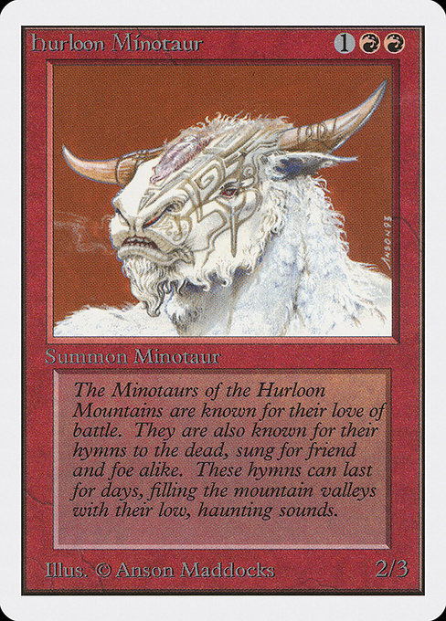 Magic the Gathering Card - Hurloon Minotaur - MTG Circle