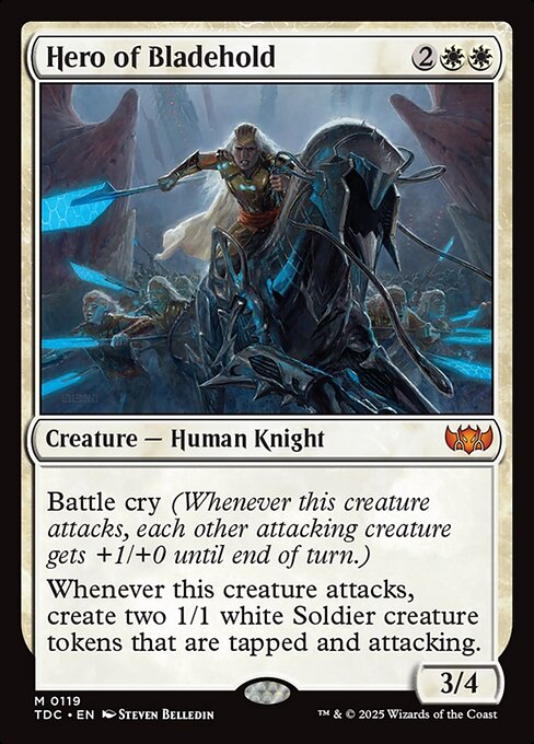Magic the Gathering Card - Hero of Bladehold - MTG Circle
