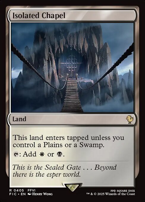 Magic the Gathering Card - Isolated Chapel - MTG Circle