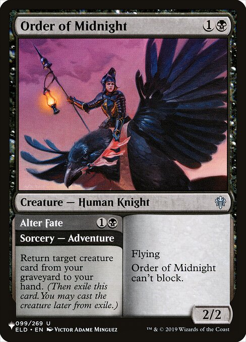 Magic the Gathering Card - Order of Midnight // Alter Fate - MTG Circle