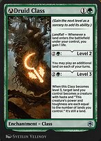 Magic the Gathering Card - A-Druid Class - MTG Circle