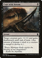 Magic the Gathering Card - Coat with Venom - MTG Circle