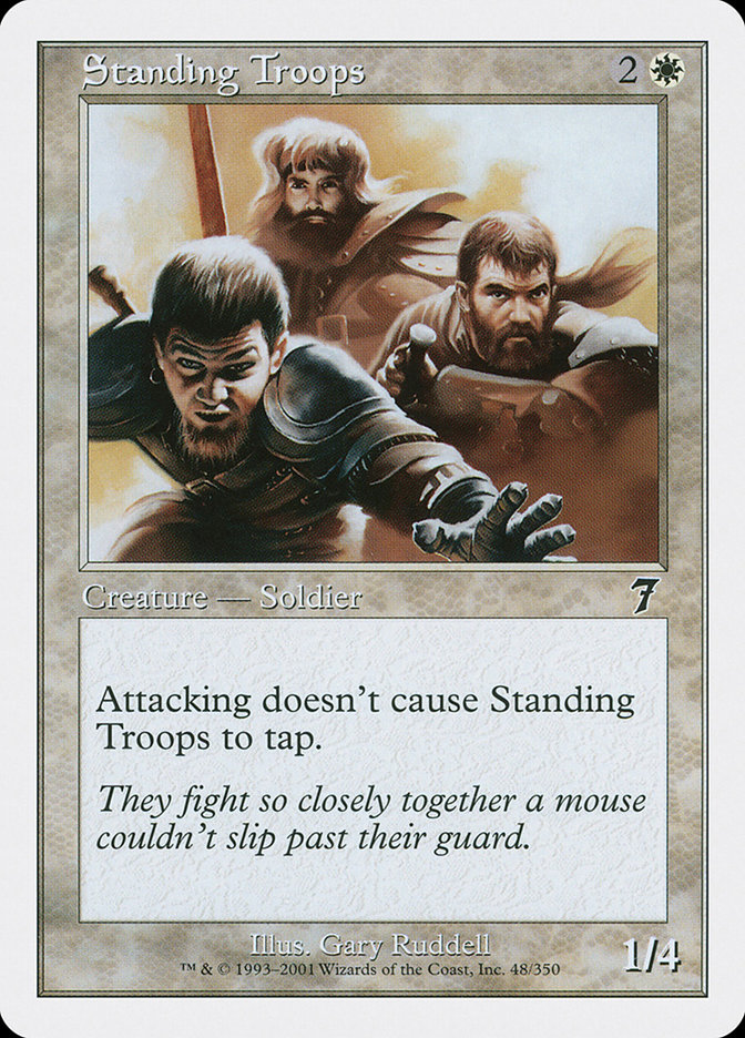 Magic the Gathering Card - Standing Troops - MTG Circle