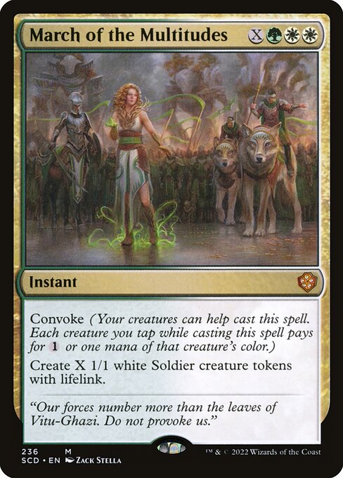Magic the Gathering Card - March of the Multitudes - MTG Circle