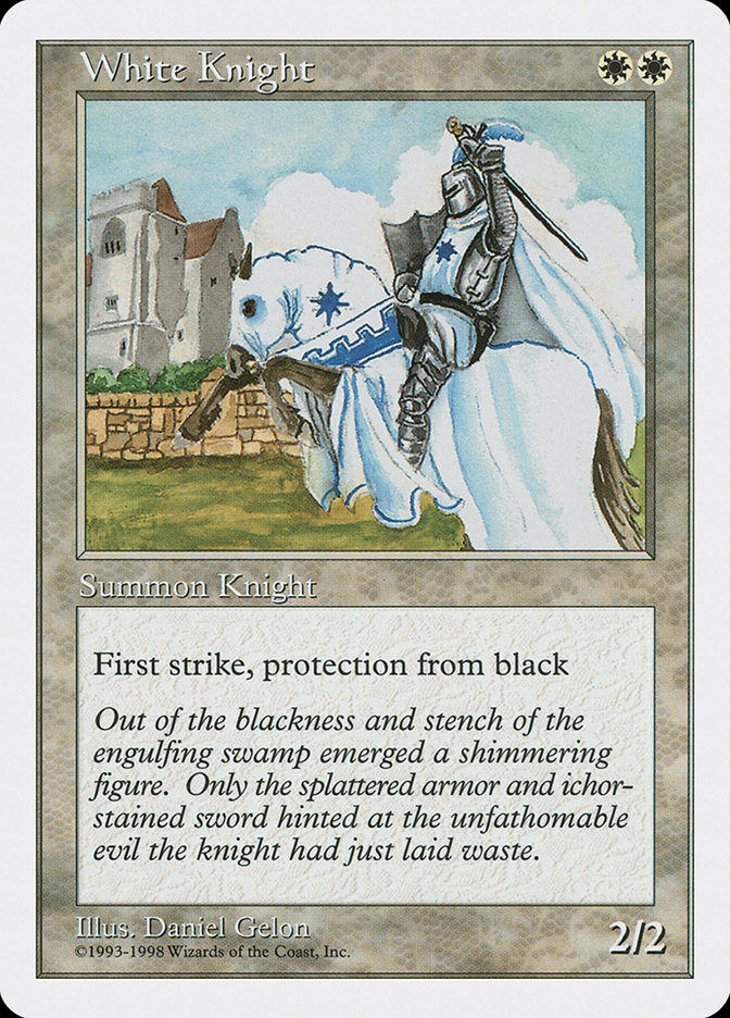 Magic the Gathering Card - White Knight - MTG Circle