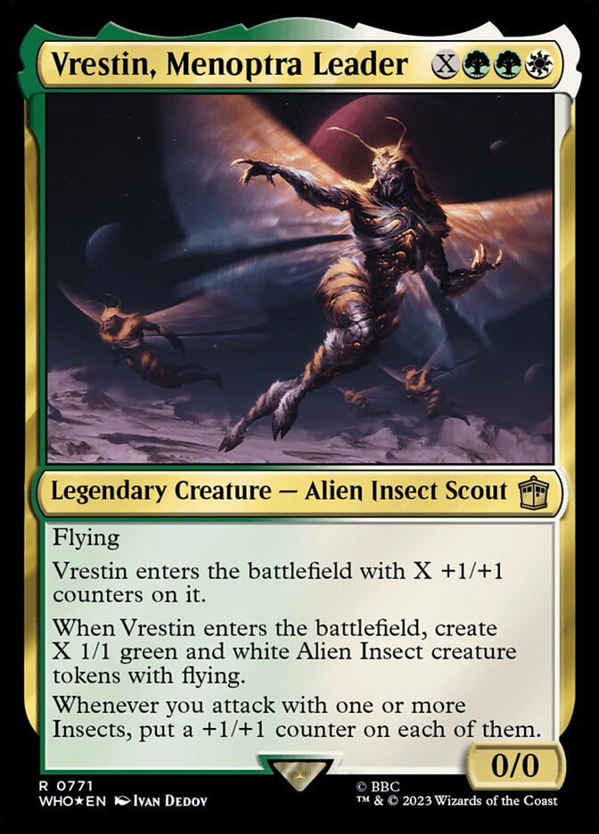Magic the Gathering Card - Vrestin, Menoptra Leader - MTG Circle