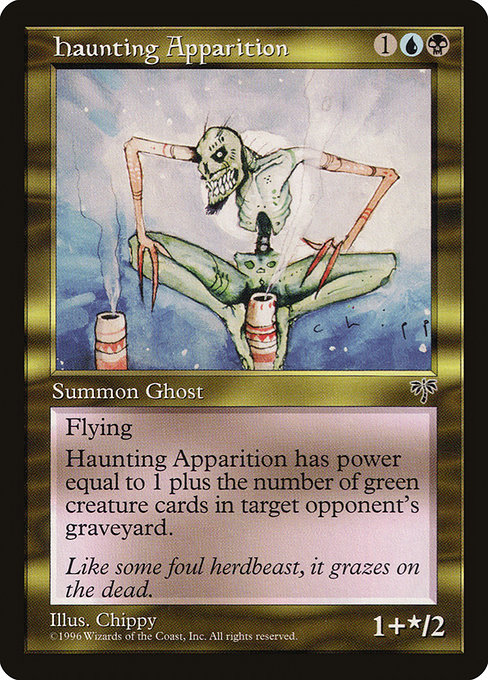 Magic the Gathering Card - Haunting Apparition - MTG Circle