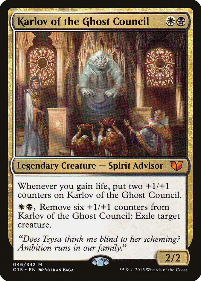 Magic the Gathering Card - Karlov of the Ghost Council - MTG Circle