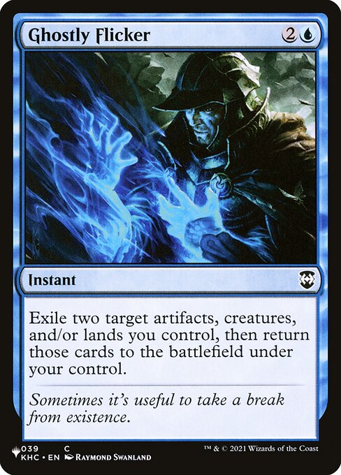 Magic the Gathering Card - Ghostly Flicker - MTG Circle