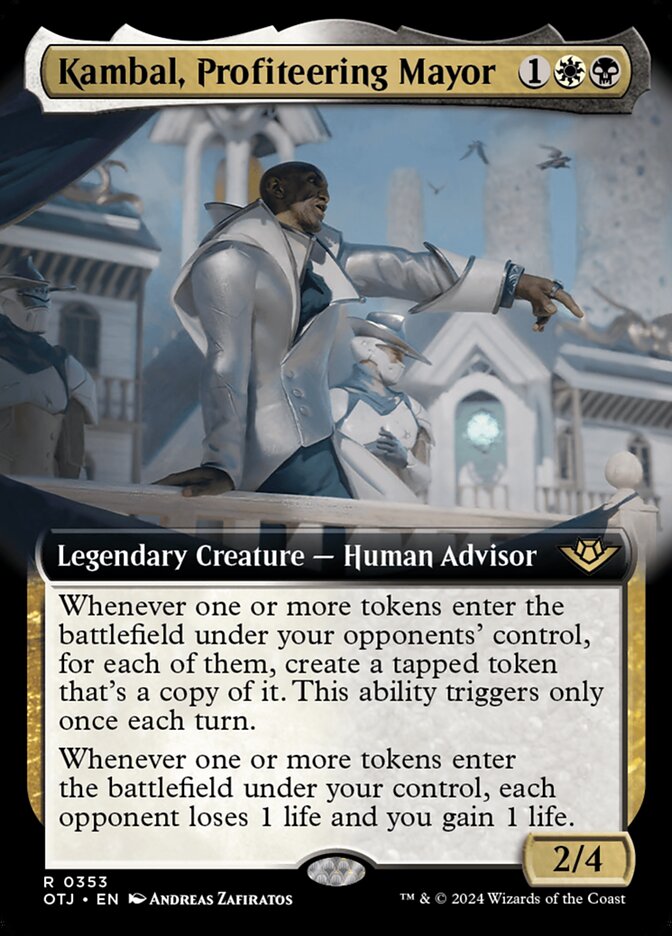 Magic the Gathering Card - Kambal, Profiteering Mayor - MTG Circle
