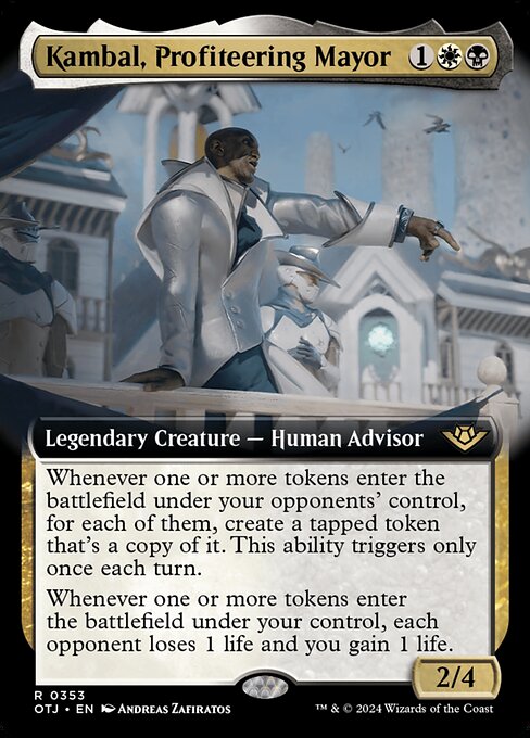 Magic the Gathering Card - Kambal, Profiteering Mayor - MTG Circle