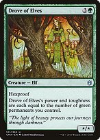 Magic the Gathering Card - Drove of Elves - MTG Circle