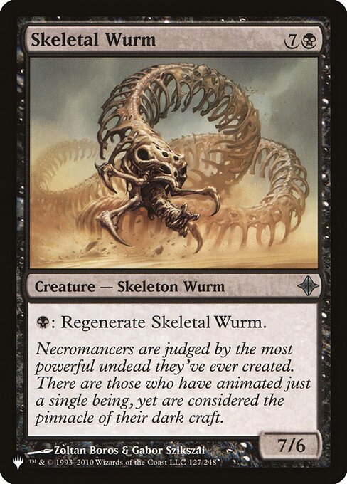 Magic the Gathering Card - Skeletal Wurm - MTG Circle
