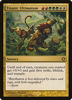 Magic the Gathering Card - Titanic Ultimatum - MTG Circle