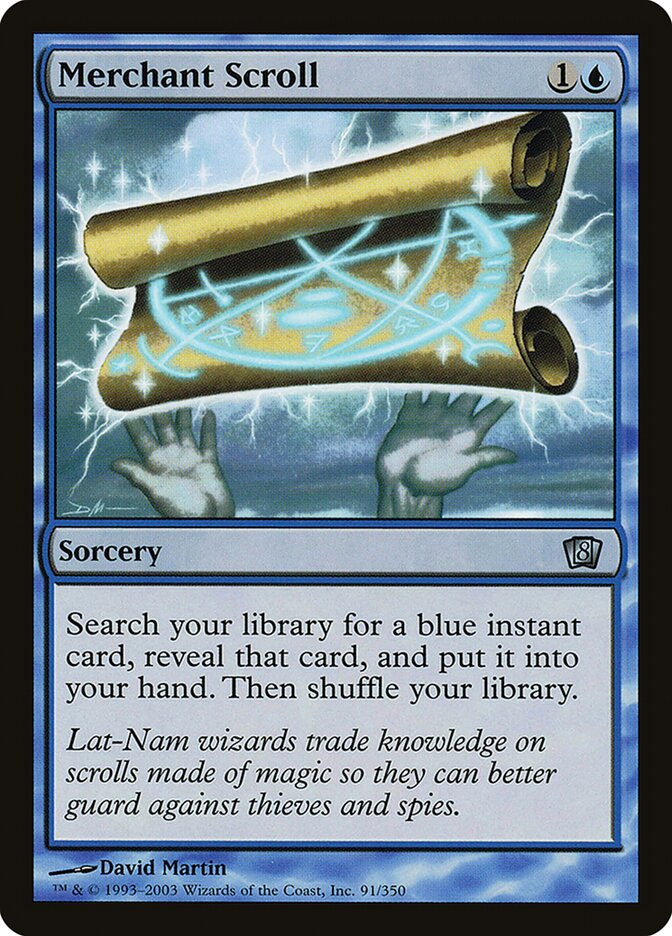 Magic the Gathering Card - Merchant Scroll - MTG Circle