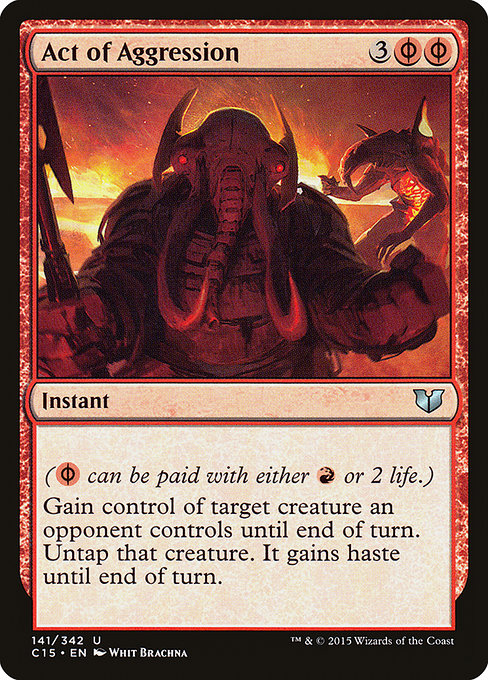 Magic the Gathering Card - Act of Aggression - MTG Circle