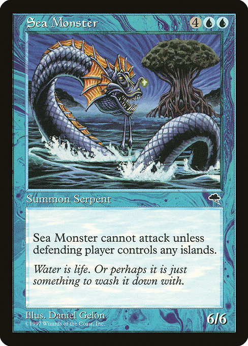 Magic the Gathering Card - Sea Monster - MTG Circle