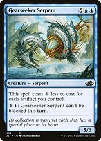 Magic the Gathering Card - Gearseeker Serpent - MTG Circle