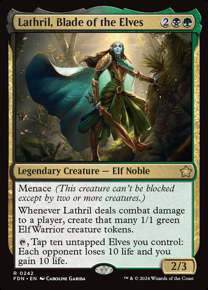 Magic the Gathering Card - Lathril, Blade of the Elves - MTG Circle