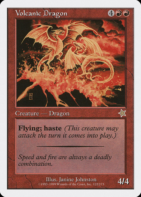 Magic the Gathering Card - Volcanic Dragon - MTG Circle