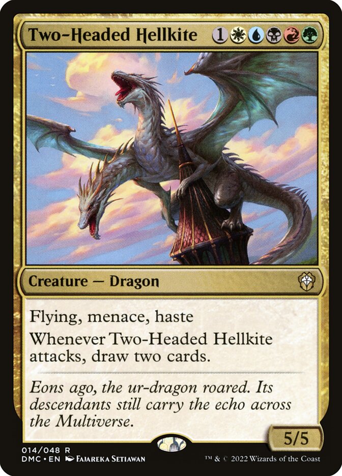 Magic the Gathering Card - Two-Headed Hellkite - MTG Circle