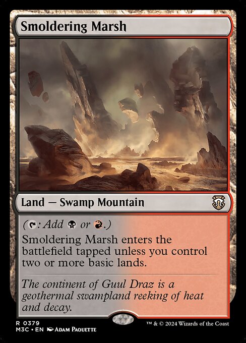 Magic the Gathering Card - Smoldering Marsh - MTG Circle