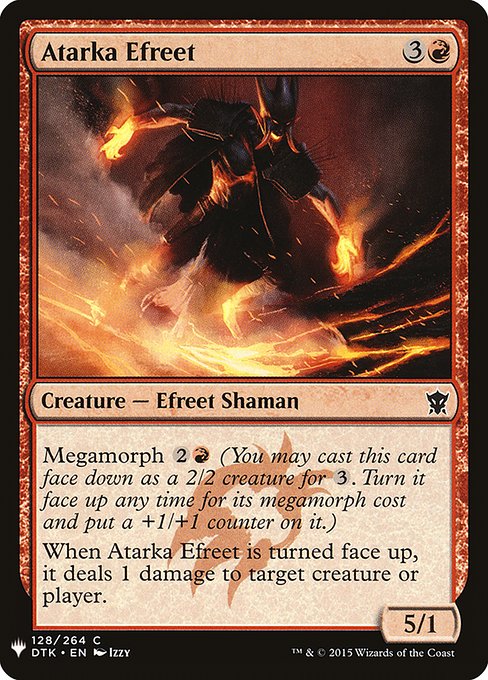 Magic the Gathering Card - Atarka Efreet - MTG Circle