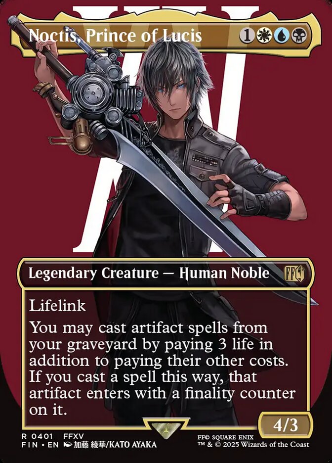 Magic the Gathering Card - Noctis, Prince of Lucis - MTG Circle