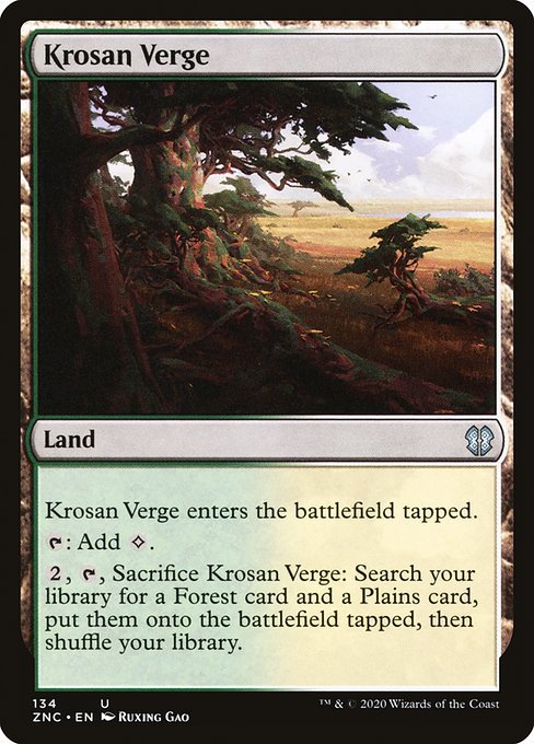 Magic the Gathering Card - Krosan Verge - MTG Circle