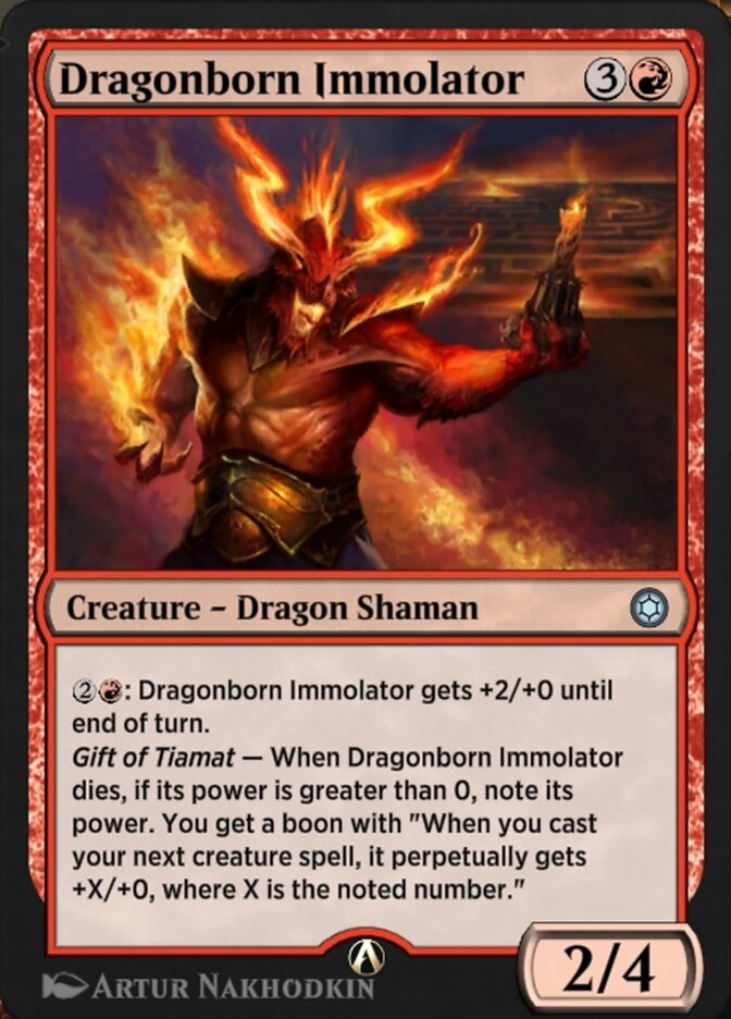 Magic the Gathering Card - Dragonborn Immolator - MTG Circle