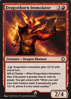 Magic the Gathering Card - Dragonborn Immolator - MTG Circle