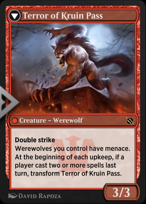 Magic the Gathering Card - Terror of Kruin Pass - MTG Circle